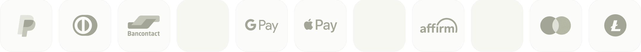 Payment methods row 7